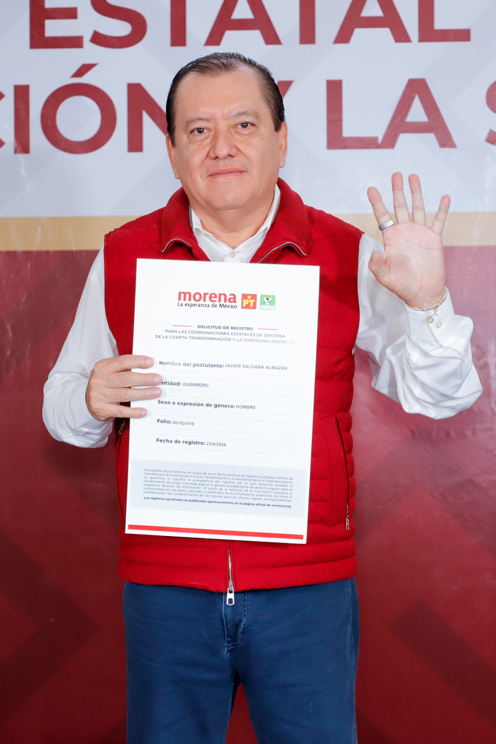 Javier Saldaña en actividad pública